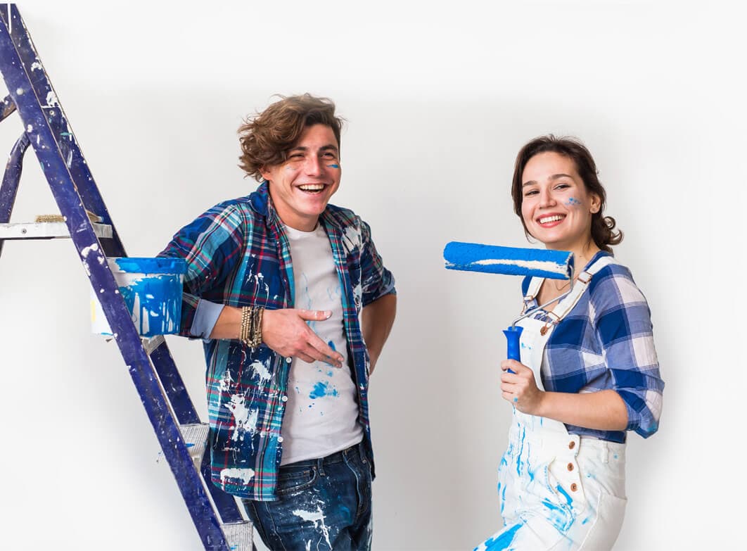 Couple planning renovation